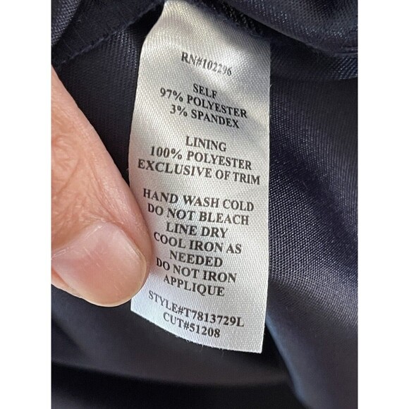 Connected Apparel SZ 16W Women’s Blue Beaded Tiered Sleeveless Dress FLAW BIN C - Picture 10 of 11